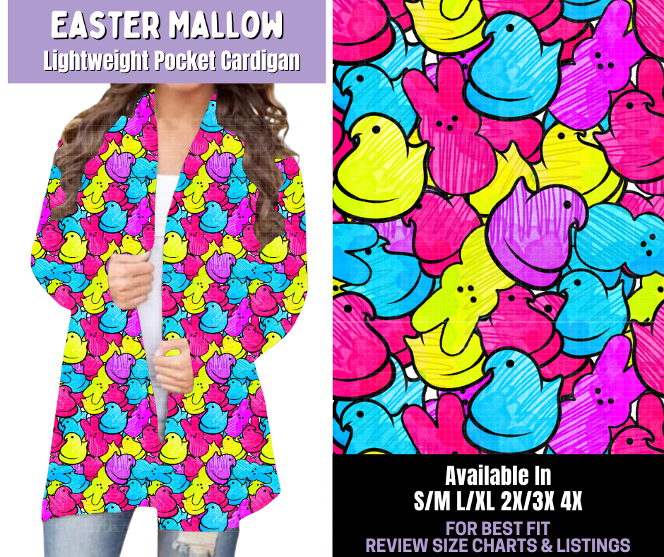Preorder! Closes 1/22. ETA April. Easter Mallow Pocket Cardigan