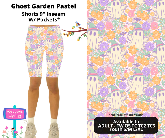 Preorder! Closes 1/22. ETA April. Ghost Garden Pastel Jamaica Shorts w/wo Pockets