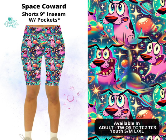 Preorder! Closes 2/3. ETA May. Space Coward 9" Inseam Shorts w/wo Pockets