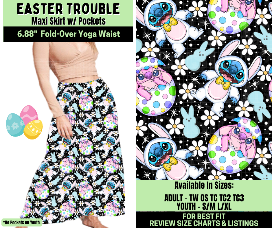 Preorder! Closes 1/19. ETA April. Easter Trouble Maxi Skirt