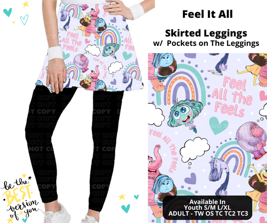 Preorder! Closes 12/25. ETA March. Feel It All Skirted Full Length Leggings w/ Pockets