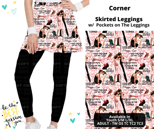 Preorder! Closes 12/25. ETA March. Corner Skirted Full Length Leggings w/ Pockets