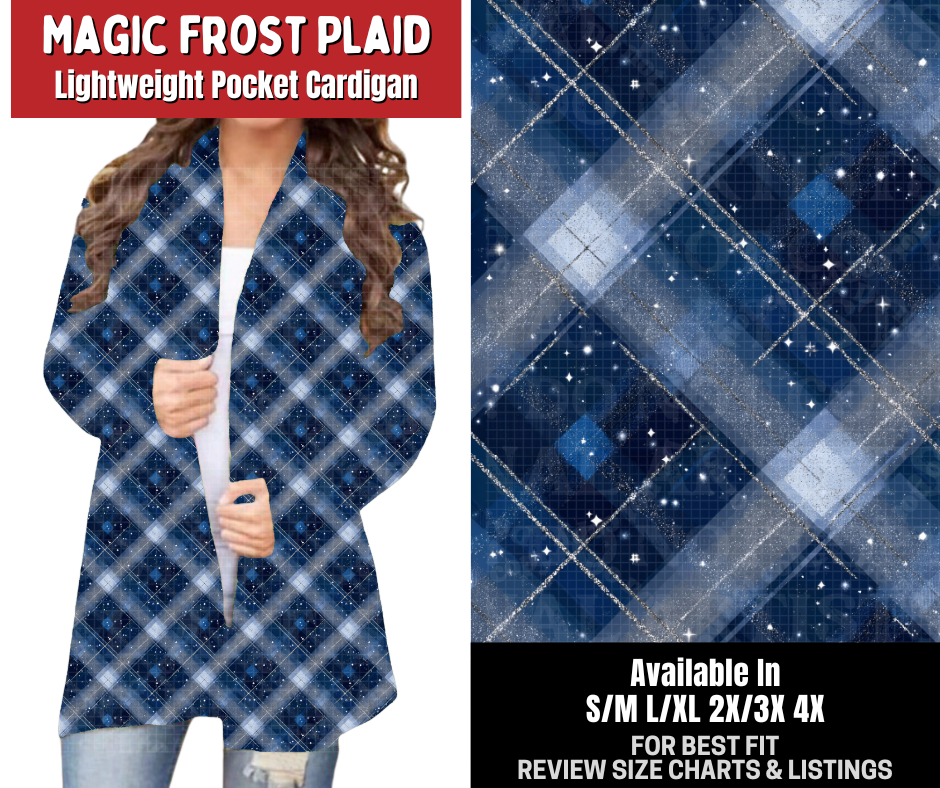 Preorder! Closes 8/31. ETA Dec. Magic Frost Plaid Cardigan