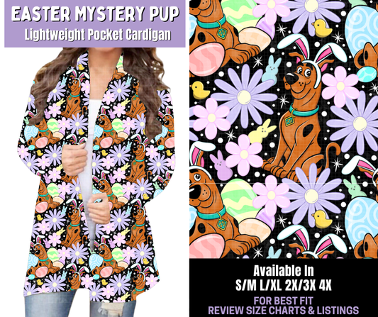 Preorder! Closes 1/22. ETA April. Easter Mystery Pup Pocket Cardigan