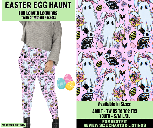Preorder! Closes 1/19. ETA April. Easter Egg Haunt Full Length Leggings w/wo Pockets