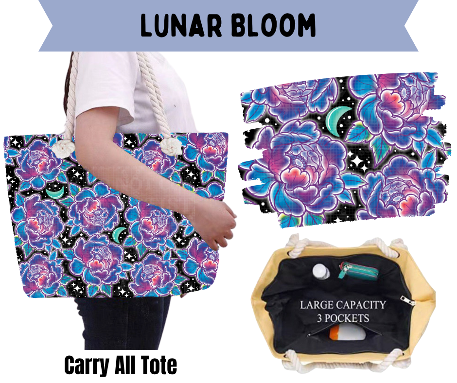 Preorder! Closes 5/21. ETA Aug. Lunar Bloom Carry All Tote