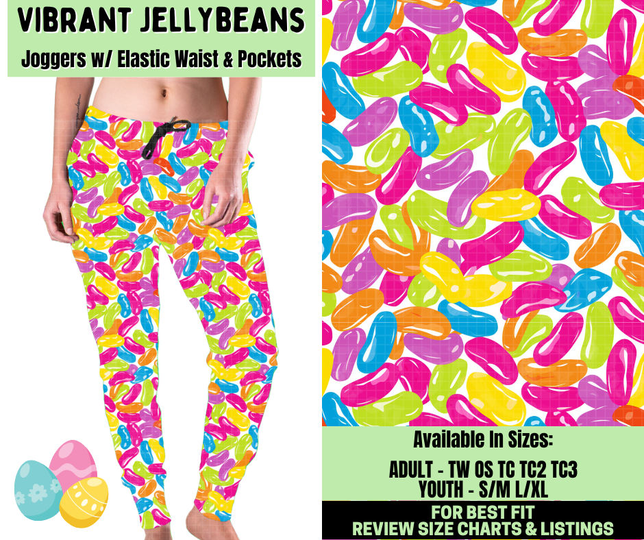 Preorder! Closes 1/19. ETA April. Vibrant Jellybeans Joggers