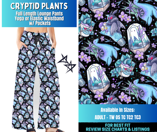 Preorder! Closes 12/17. ETA March. Cryptid Plants Full Length Lounge Pants