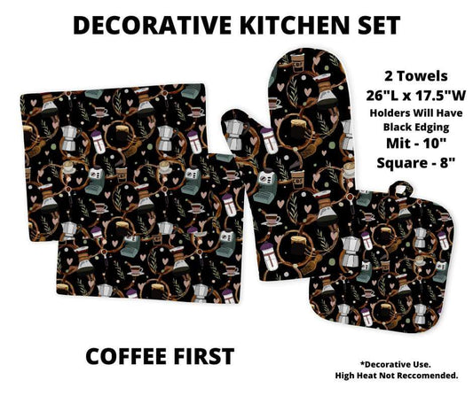 Coffee First Decorative Kitchen Set