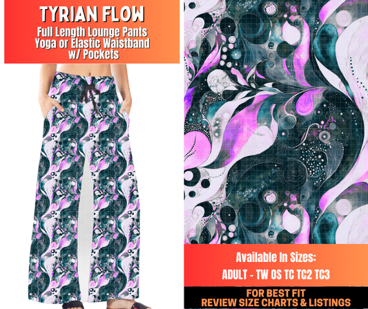 Preorder! Closes 12/29. ETA March. Tyrian Flow Full Length Lounge Pants