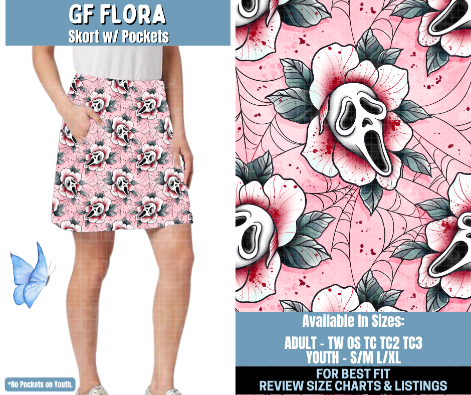 Preorder! Closes 1/15. ETA April. GF Flora Skort