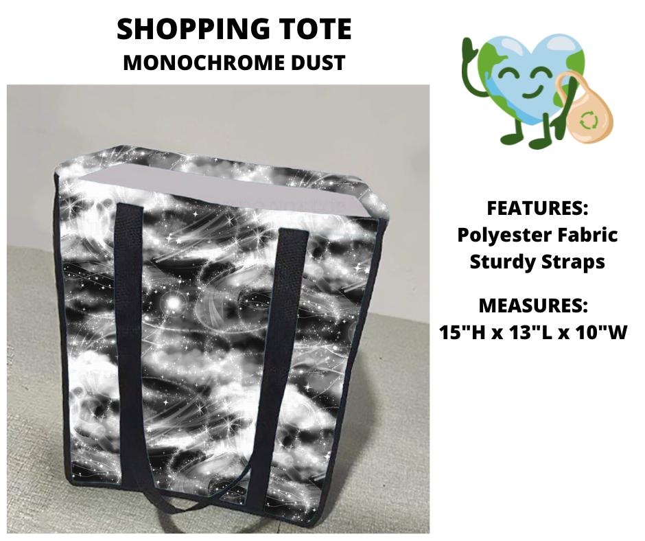 Monochrome Dust Shopping Tote