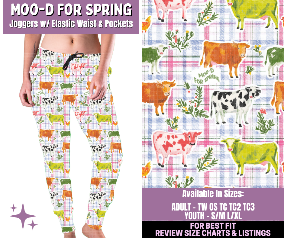 Preorder! Closes 1/14. ETA April. Moo-d For Spring Joggers