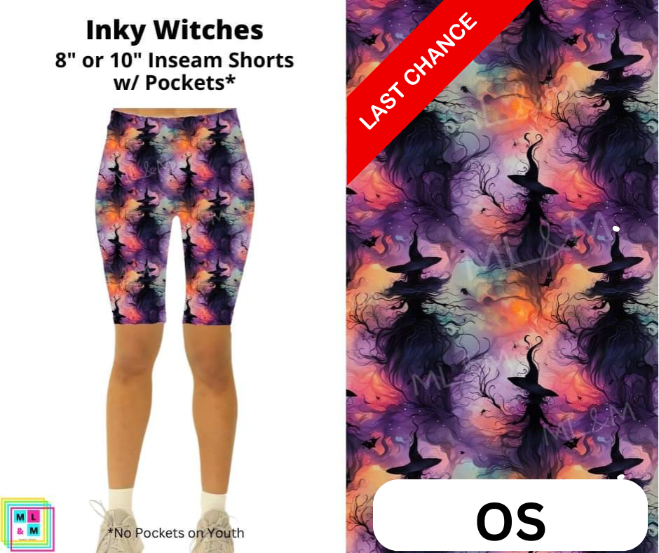 Inky Witches Shorts w/ Pockets