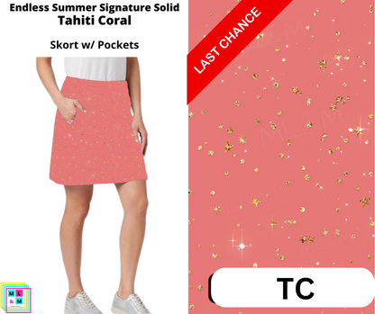 Tahiti Coral Skort