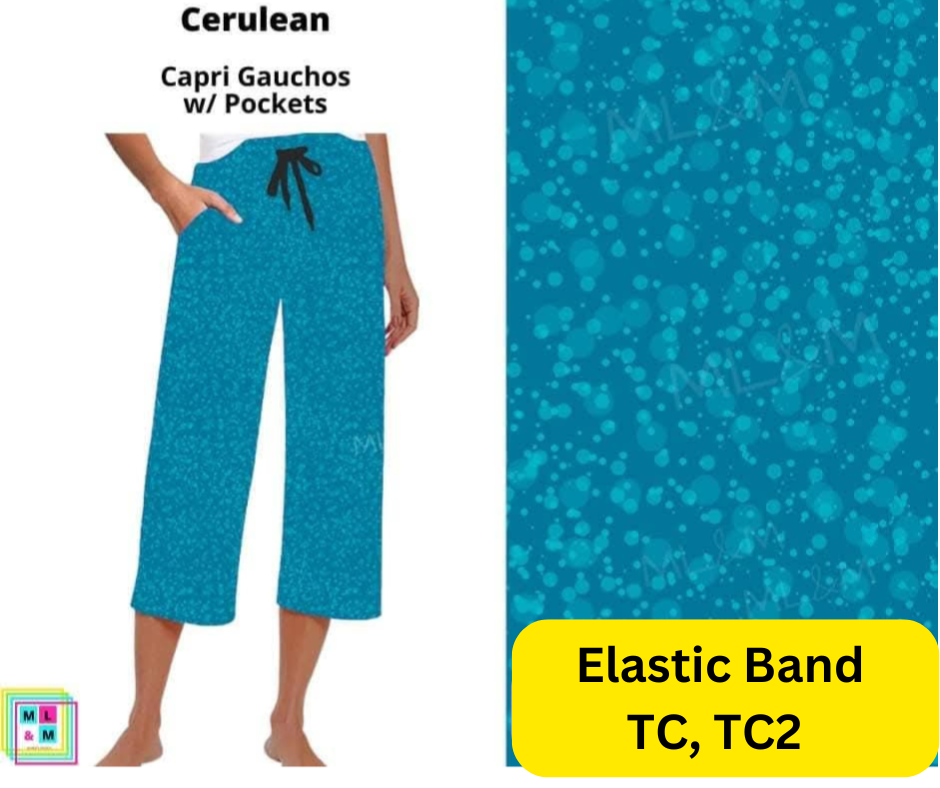 Cerulean Capri Gauchos