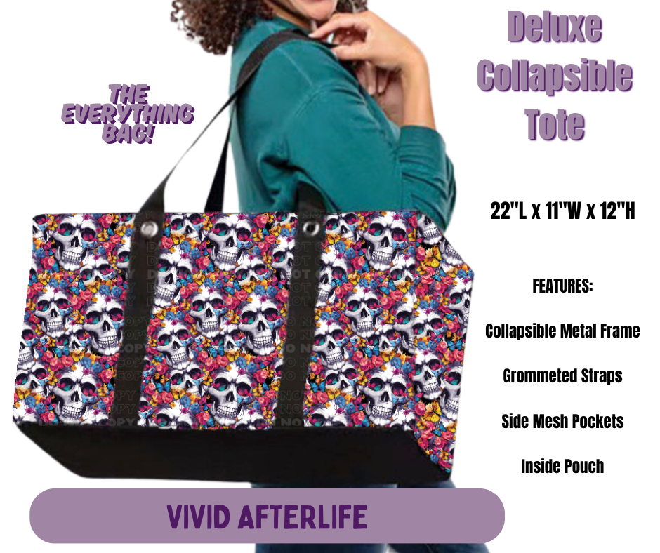 Preorder! Closes 5/14. ETA Aug. Vivid Afterlife Collapsible Tote