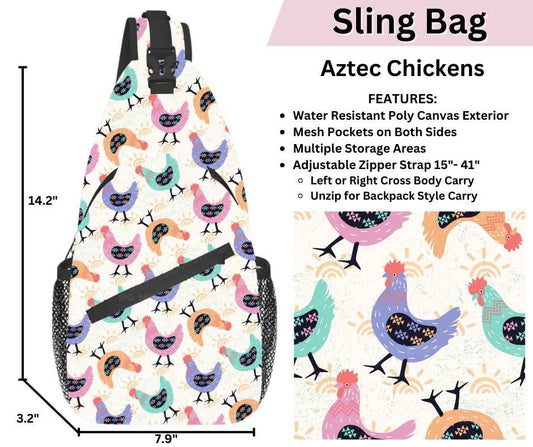 Aztec Chickens Sling Bag