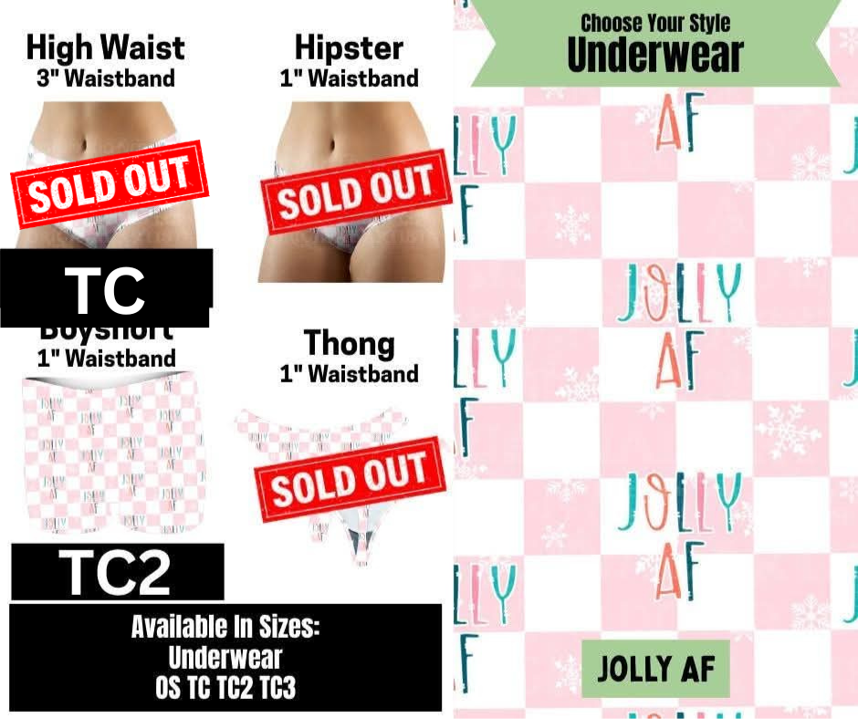 Jolly AF High Waist, Boyshort Underwear