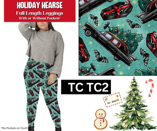 Holiday Hearse Full Length Leggings w/ Pockets