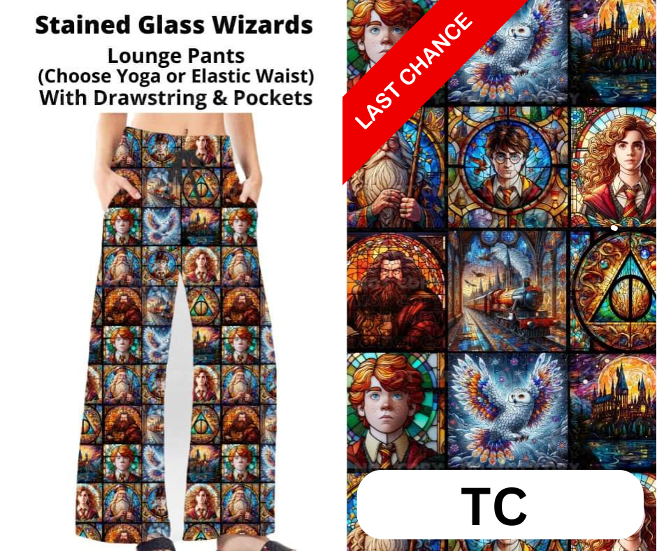 Stained Glass Wizards Full Length Lounge Pants