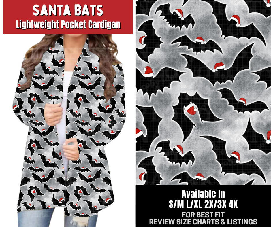Preorder! Closes 8/31. ETA Dec. Santa Bats Cardigan