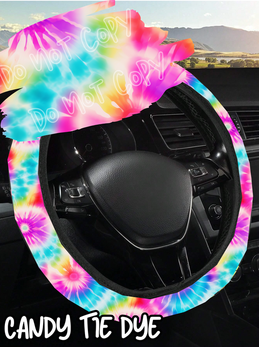 Candy Tie Dye - Steering Wheel Cover Preorder Round 3 Closing 10/25 ETA Early Dec