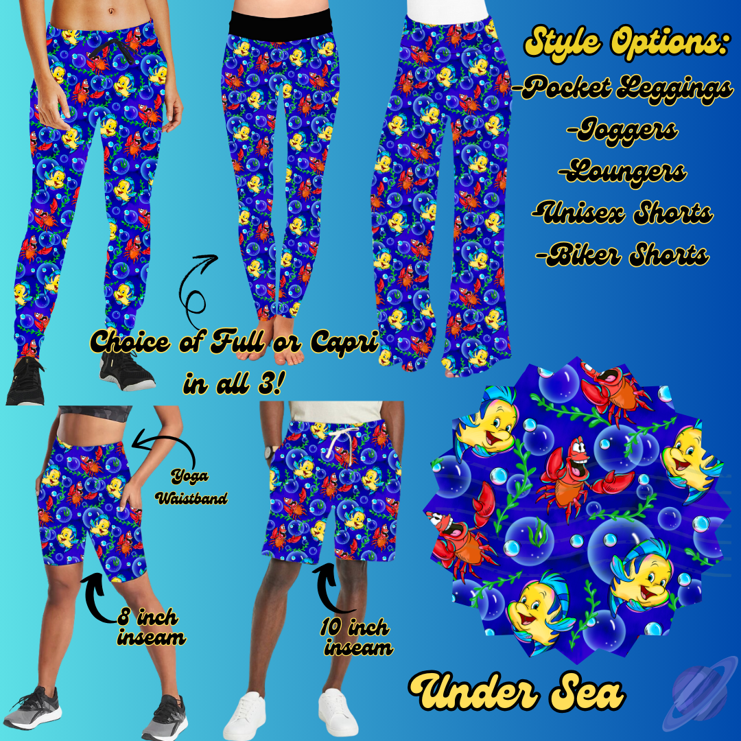 UNDER THE SEA - LEGGING/JOGGER/LOUNGER/SHORTS - BATCH 100 PREORDER CLOSING 1/20