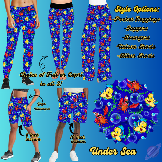 UNDER THE SEA - LEGGING/JOGGER/LOUNGER/SHORTS - BATCH 100 PREORDER CLOSING 1/20