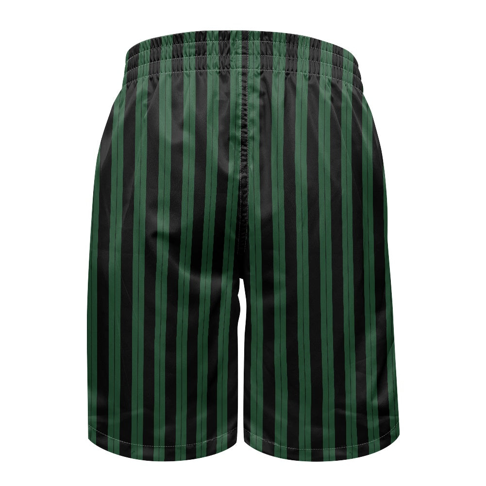 HM Wallpaper Stripe All-Over Print Men's Beach Shorts