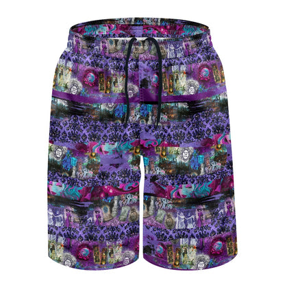 Haunted All-Over Print Men's Beach Shorts