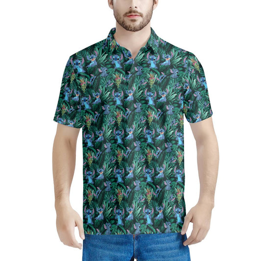 Tropical Alien Polo T-shirt