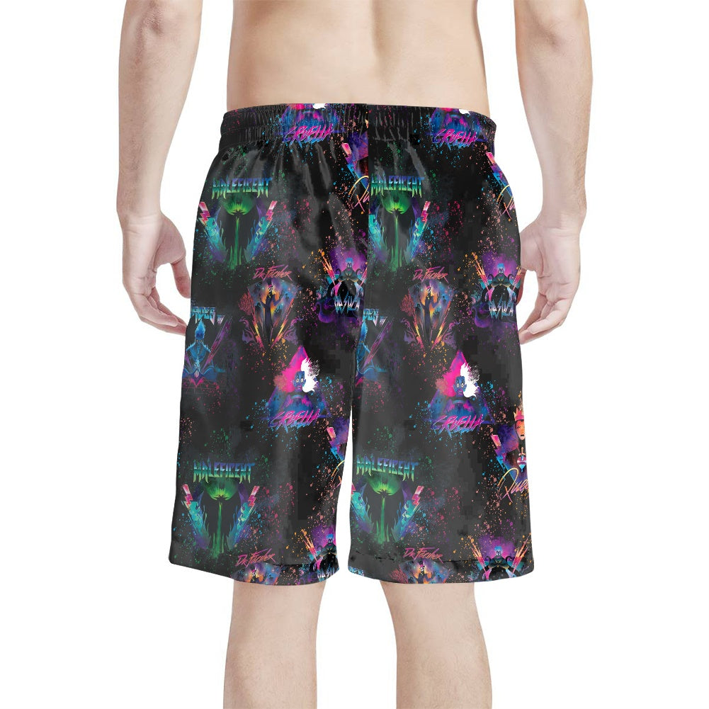 Evil Rocks All-Over Print Men's Beach Shorts