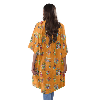 3 Amigos Women's Half Sleeve Kimono Cardigan