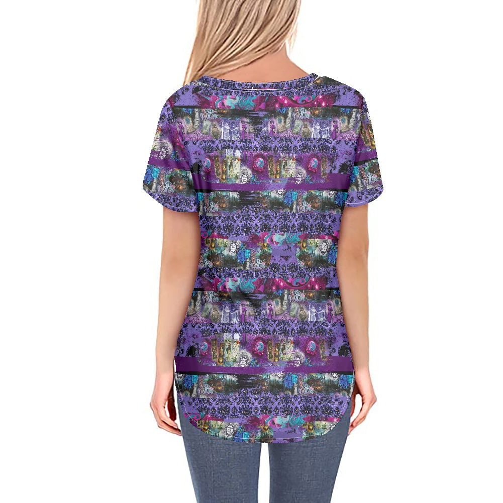 Haunted Women's V-neck Top