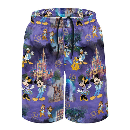 50th Anniversary All-Over Print Men's Beach Shorts