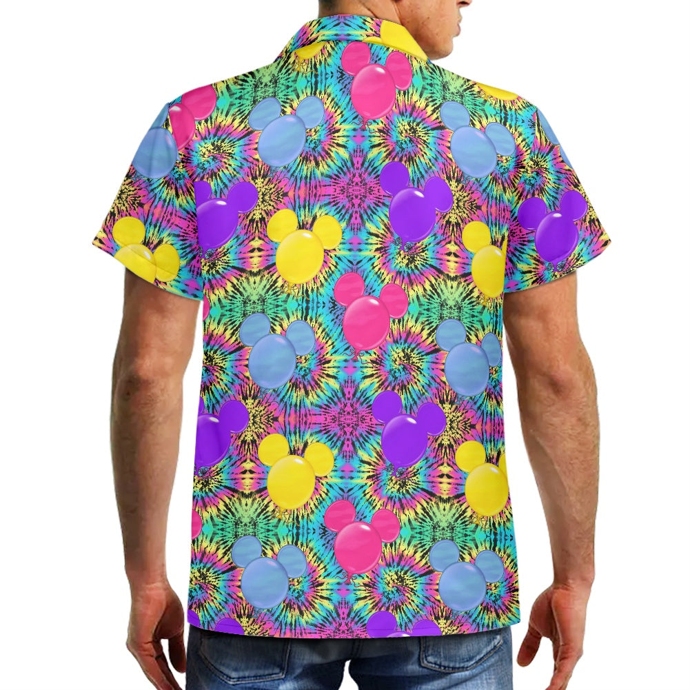 Tie Dye Mouse Hawaiian shirt