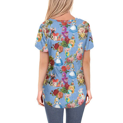 Wonderland Women's V-neck Top