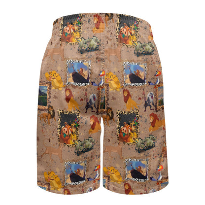 Pride Rock All-Over Print Men's Beach Shorts