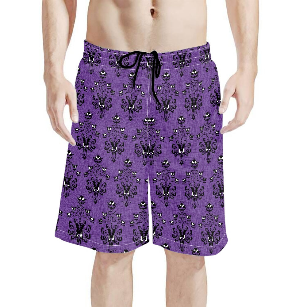 HM Wallpaper-B-All-Over Print Men's Beach Shorts