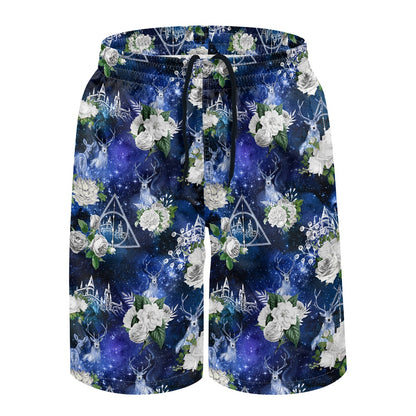 HP Patronus All-Over Print Men's Beach Shorts