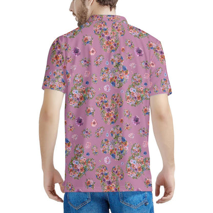 Floral Mouse Polo T-shirt