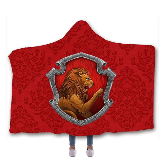 HP Red House Hooded Blanket