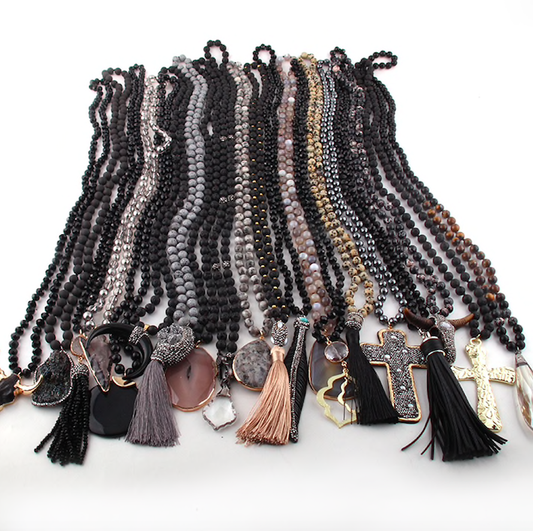 Black Statement Piece Necklaces-Kate Tuesday