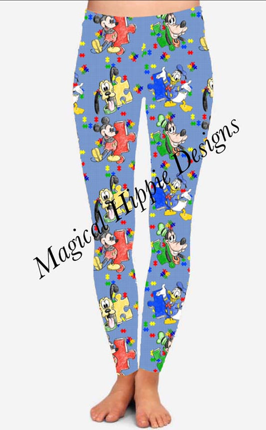 Puzzle Piece Friends Kid Legging