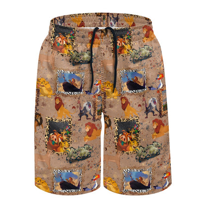 Pride Rock All-Over Print Men's Beach Shorts