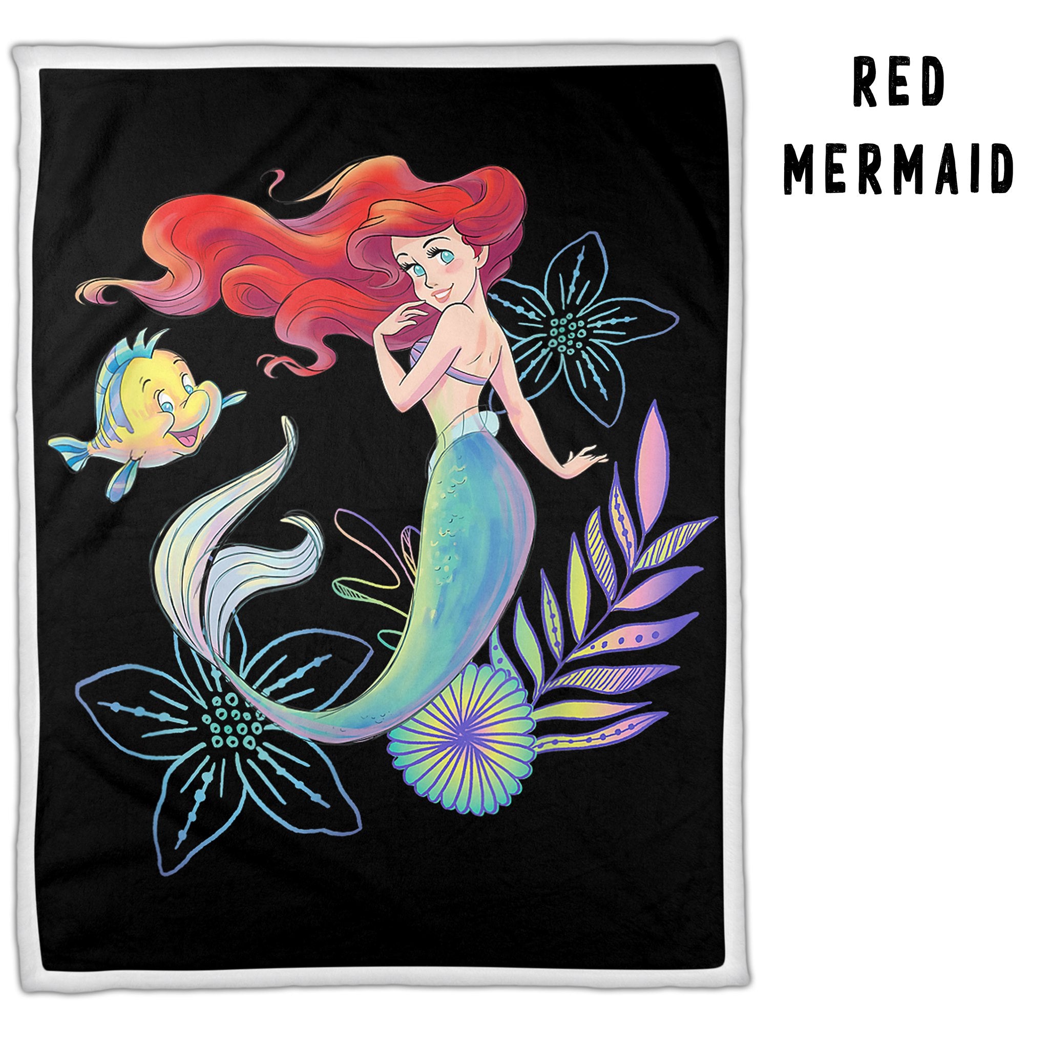 Red Mermaid Oversized Sherpa Blanket – Craft Love Fashion