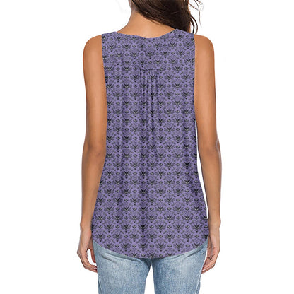 HM Wallpaper All-Over Print Women's Sleeveless V-Neck Top