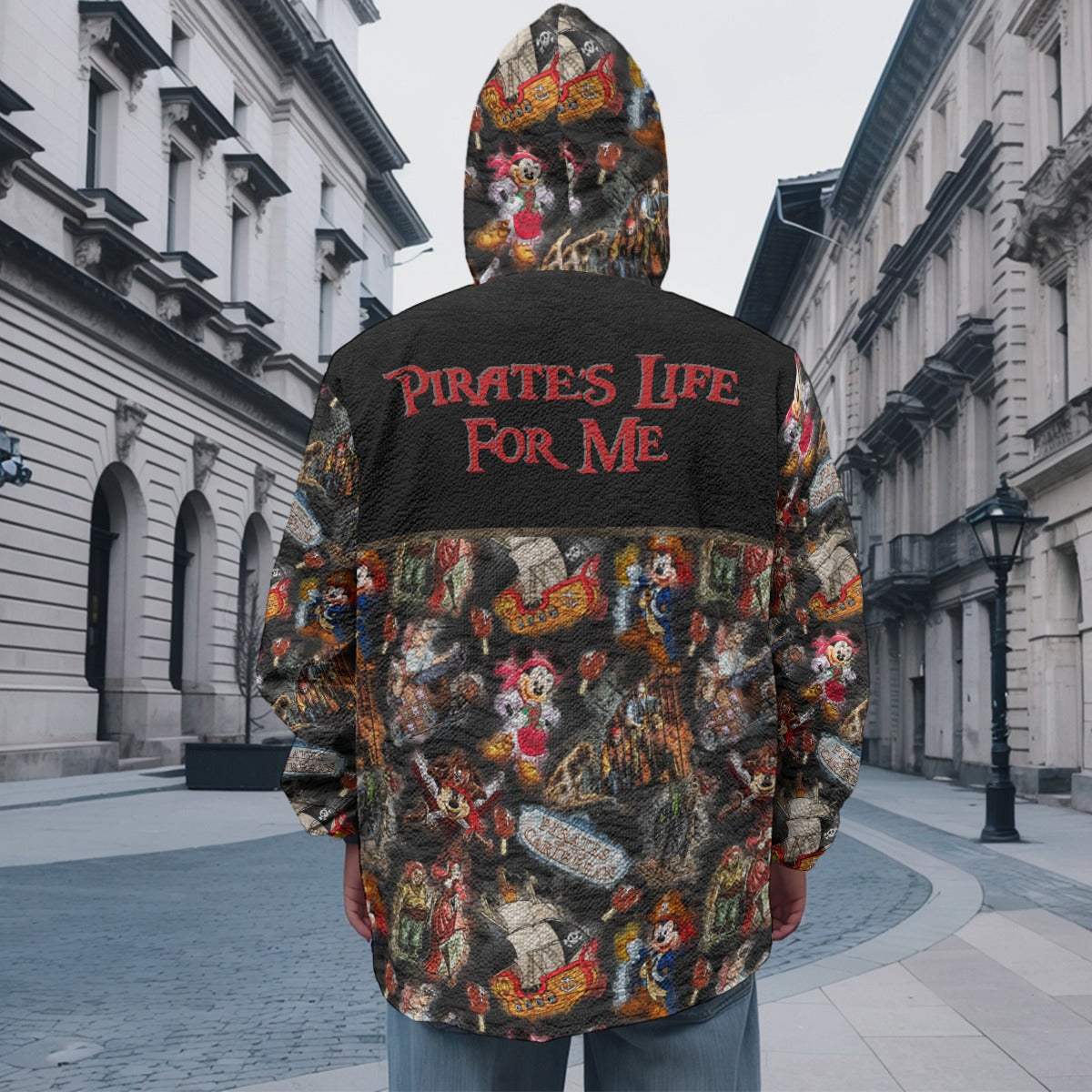 Pirate's Life All-Over Print Men's Casual Zipper Jacket