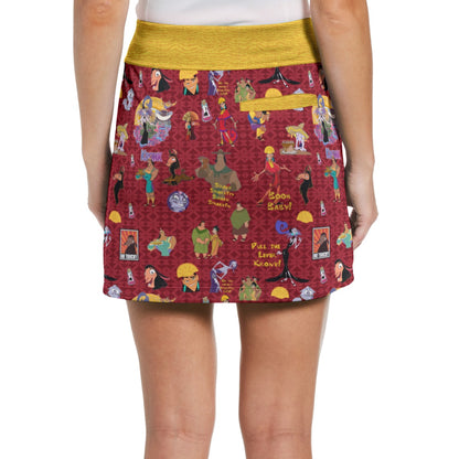 New Groove Emperor All-Over Print Women's Middle-Waisted Skorts